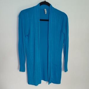 Pomelo Tween Blue Open Front Cardigan Junior Girls Size M